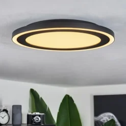 Plafonnier Audrieu LED Noir, 2 lumières
