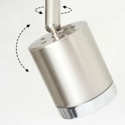 Plafonnier Autilla LED Nickel mat, Blanc, 3 lumières