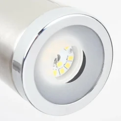 Plafonnier Autilla LED Nickel mat, Blanc, 2 lumières