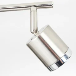 Plafonnier Autilla LED Nickel mat, 4 lumières