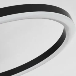 Plafonnier Avelal LED Brun, Couleur bois, Noir, 1 lumière