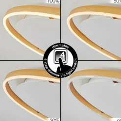 Plafonnier Barril LED Blanc, 1 lumière