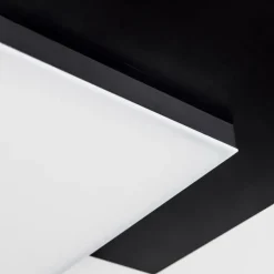 Plafonnier Barullu LED Bois clair, Noir, Blanc, 1 lumière