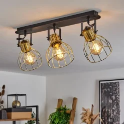 Plafonnier Bitterroot Noir, 3 lumières