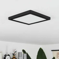 Plafonnier Canditas LED Noir, 1 lumière