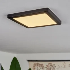 Plafonnier Canditas LED Noir, 1 lumière