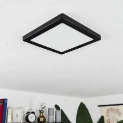 Plafonnier Canditas LED Noir, 1 lumière