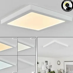 Plafonnier Canditas LED Blanc, 1 lumière