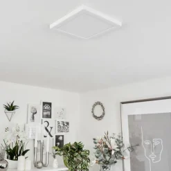 Plafonnier Canditas LED Blanc, 1 lumière