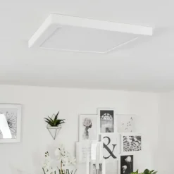 Plafonnier Canditas LED Blanc, 1 lumière