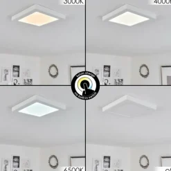 Plafonnier Canditas LED Blanc, 1 lumière