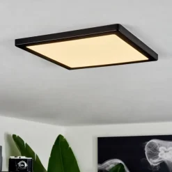 Plafonnier Canditas LED Noir, 1 lumière