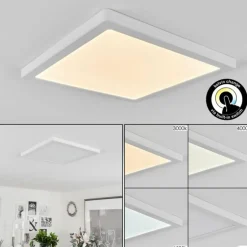 Plafonnier Canditas LED Blanc, 1 lumière