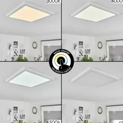 Plafonnier Canditas LED Blanc, 1 lumière