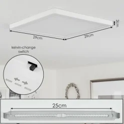 Plafonnier Canditas LED Blanc, 1 lumière