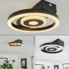 Plafonnier Canhoso LED Noir, 1 lumière