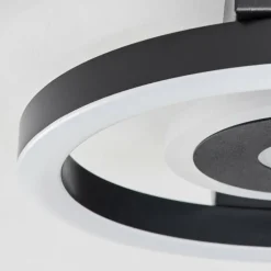 Plafonnier Canhoso LED Noir, 1 lumière