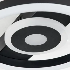 Plafonnier Canhoso LED Noir, 1 lumière