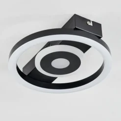 Plafonnier Canhoso LED Noir, 1 lumière