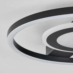 Plafonnier Canhoso LED Noir, 1 lumière