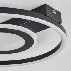 Plafonnier Canhoso LED Noir, 1 lumière