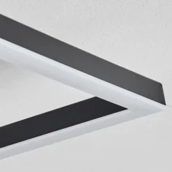Plafonnier Canhoso LED Noir, 1 lumière