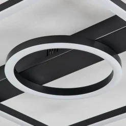 Plafonnier Canhoso LED Noir, 1 lumière