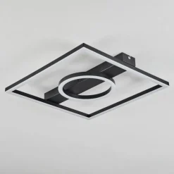 Plafonnier Canhoso LED Noir, 1 lumière