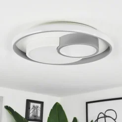 Plafonnier Casqueira LED Gris, Blanc, 1 lumière