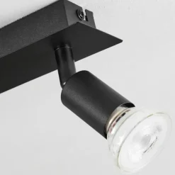 Plafonnier Castillo Noir, 4 lumières