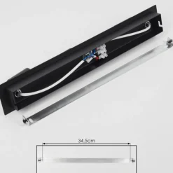 Plafonnier Castillo Noir, 3 lumières