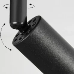 Plafonnier Castillo Noir, 3 lumières