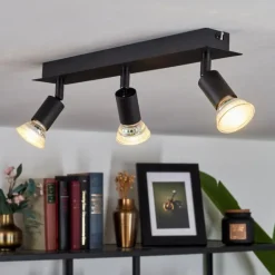 Plafonnier Castillo Noir, 3 lumières