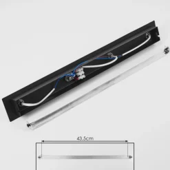 Plafonnier Castillo Noir, 4 lumières