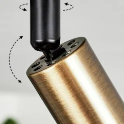 Plafonnier Castillo Noir, 4 lumières