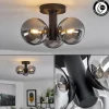 Plafonnier Cebola Noir, 3 lumières