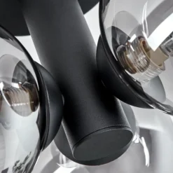 Plafonnier Cebola Noir, 3 lumières