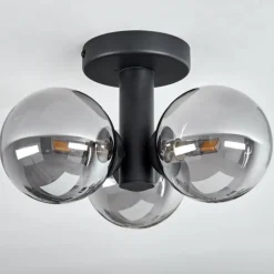 Plafonnier Cebola Noir, 3 lumières