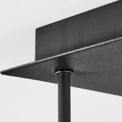 Plafonnier Chehalis Laiton, Noir, 5 lumières