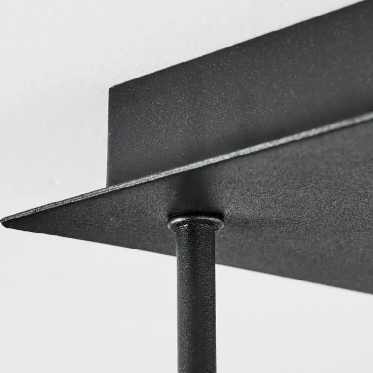 Plafonnier Chehalis Laiton, Noir, 5 lumières