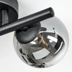 Plafonnier Chehalis LED Noir, 2 lumières