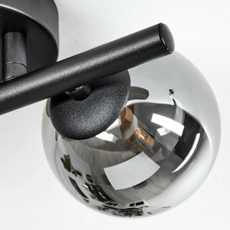 Plafonnier Chehalis LED Noir, 2 lumières