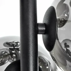 Plafonnier Chehalis Noir, 8 lumières