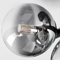 Plafonnier Chehalis Noir, 3 lumières