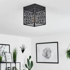 Plafonnier Cire Noir, 1 lumière