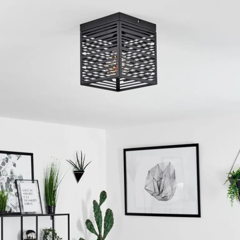 Plafonnier Cire Noir, 1 lumière