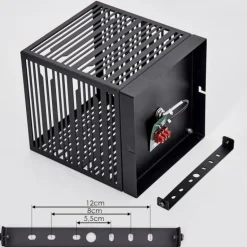 Plafonnier Cire Noir, 1 lumière