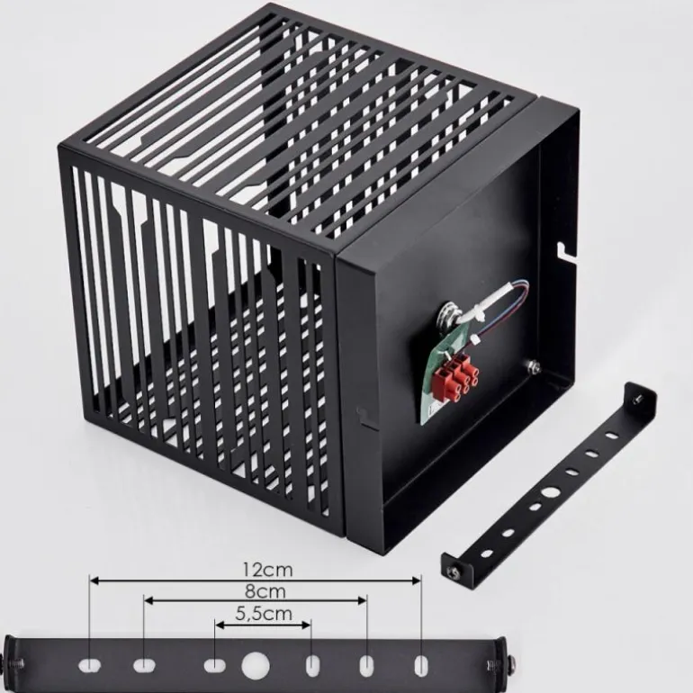 Plafonnier Cire Noir, 1 lumière