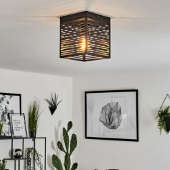 Plafonnier Cire Noir, 1 lumière