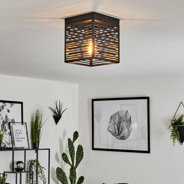 Plafonnier Cire Noir, 1 lumière